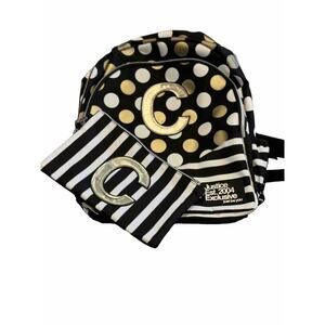 Justice Initial Backpack and Detachable Wristlet "C" New